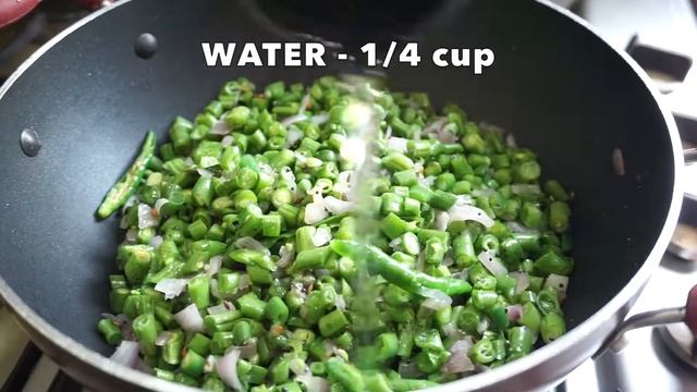beans sabzi | French beans with fresh coconut recipe | beans stir fry | beans palya Mangalore recip