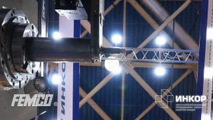 Демонстрация работы горизонтально-расточного обрабатывающего центра FEMCO BMC-110R1