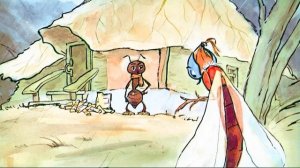 Стрекоза и муравей на амшенском диалекте