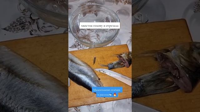 Рецепт малосолёной домашней селёдки #селёдка #рыба