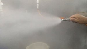 Работа водовоздушной форсунки ADG-2