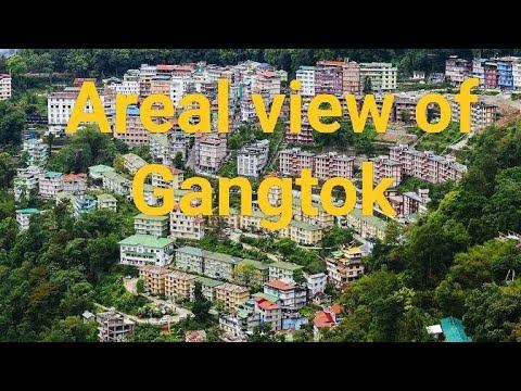 Areal view of Gangtok