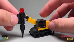 Собираем ямобур из конструктора QBRIX KIDS - детские конструкторы с видеоинструкциями