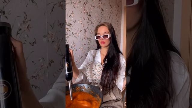 Томатный суп-пюре 🍅 | ТГК: Skrepka 📎 #суппюре #томатныйсуп #готовимдома