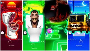 Toilet Mimic VS Skibidi Toilet VS Siren Head VS Bus Eater | Tiles Hop EDM Rush