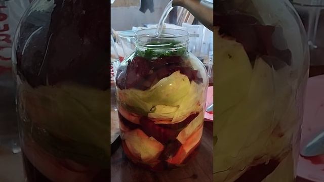 Красная капуста по Грузински 👍#соленья #капуста #маринад #краснаякапуста