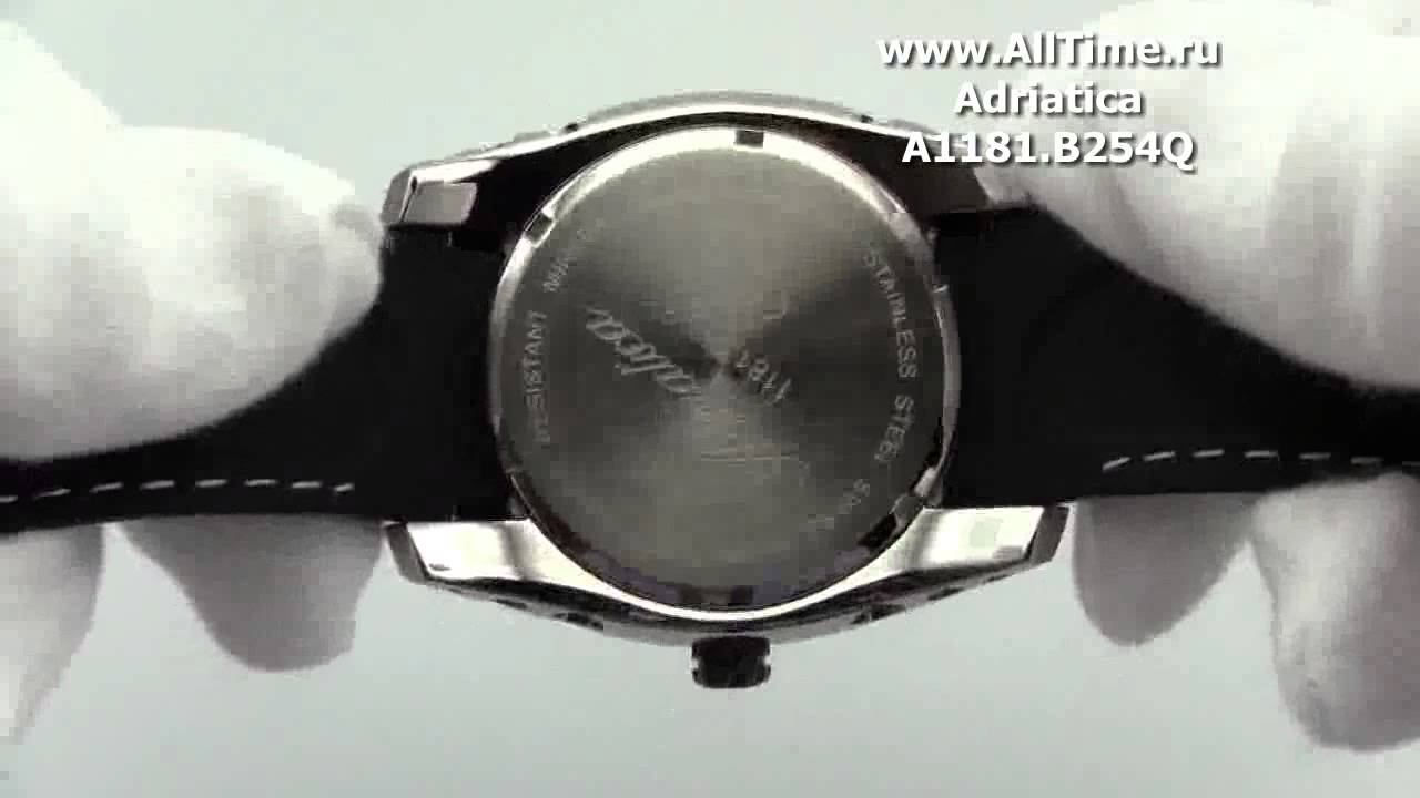 Обзор. Мужские наручные часы Adriatica A1181.B254Q смотреть онлайн