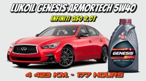 Lukoil Genesis Armortech 5w40 (отработка из Infiniti Q50 2.0T - 4 423 км., 177 моточасов).