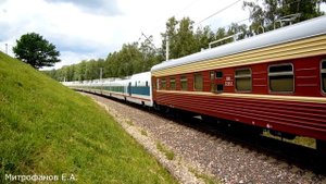Электровоз ЧС4Т-373 (ТЧЭ-41) с поездом Talgo на динамических испытаниях в Щербинке.