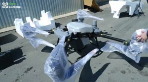 Обучение. Агродроны.  Распаковка агродрона Dji Agras T40 и генератора D12500ie