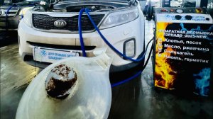 КИЯ СОРЕНТО промывка радиатора печки ЗАЧЕМ менять когда есть ТОРНАДО KIA SORENTO промывка ПЕЧКИ
