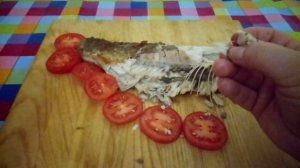 АСМР Мукбанг жареная рыба с овощами😋😋😋