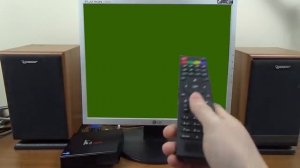 Зелёный экран компьютера для длинного видео ролика