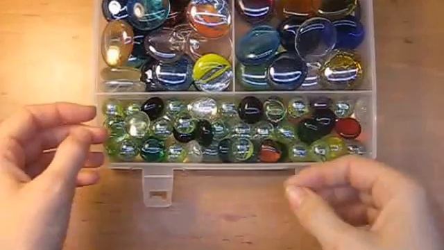 Стеклянные камушки для украшений / Glass pebbles for decorations