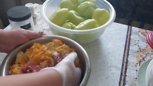 Фаршированный Перец!😉Как вкусно приготовить перец с мясом рисом!!!#какприготовить#фаршированыйперец