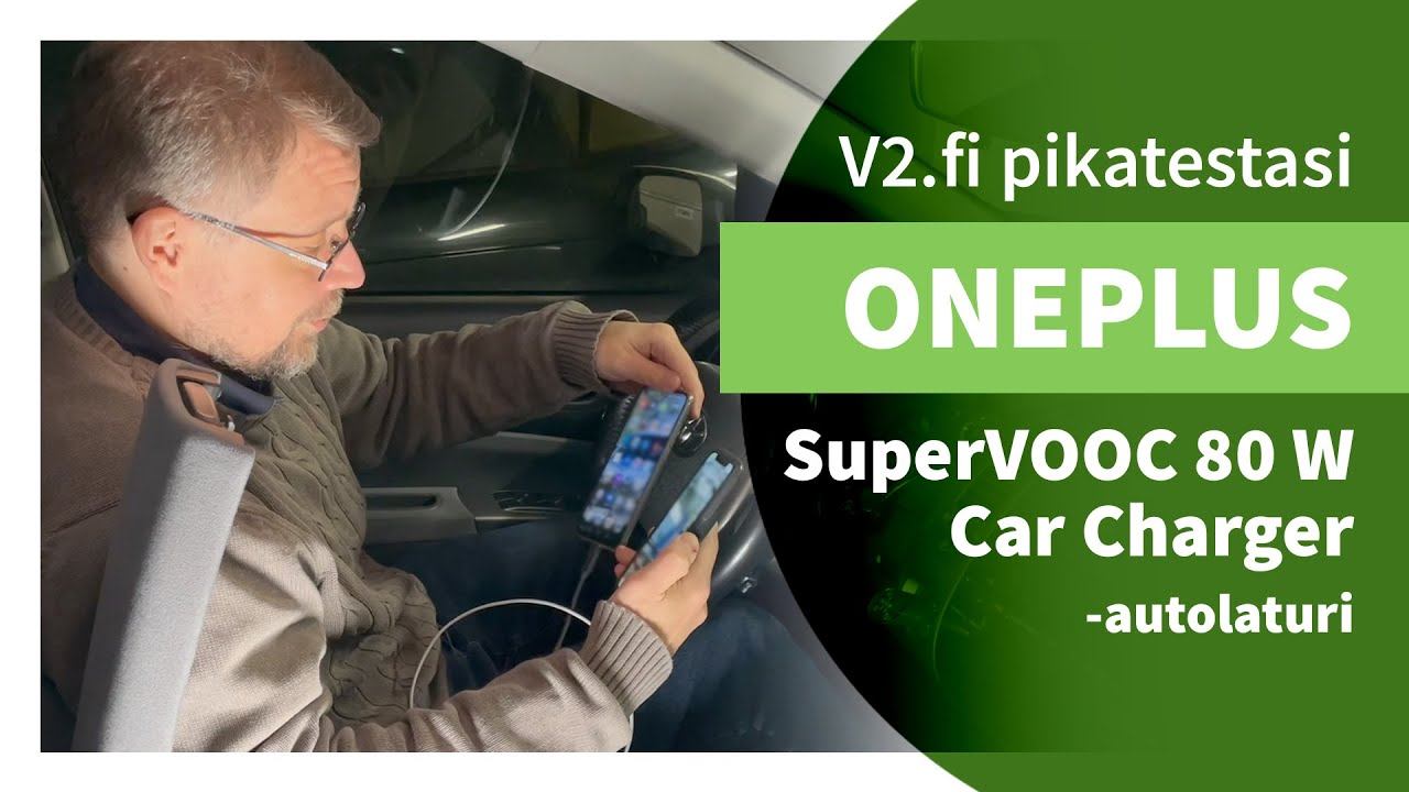 V2.fi pikatestasi: OnePlus SuperVOOC 80 W Car Charger -autolaturi смотреть онлайн