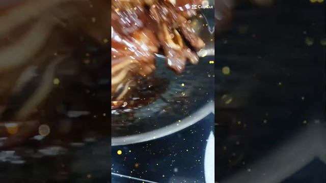 HONEY GARLIC SAUCE BEEF RIBS #short #shortvideo #beefrecipe #beef
