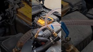 ✅️ ️KIA Rio 1.6 2012 182842км: аппаратная замена охлаждающей жидкости с промывкой