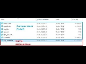 Чтение eMMC Postal3 и картридером