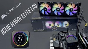 Corsair  ICUE H150i ELITE LCD UNBOX INSTALL TEST