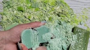 С новым годом!!! Резка зеленого мыла/Happy New Year!!! Cutting green soap. SOAP ASMR/RELAX/