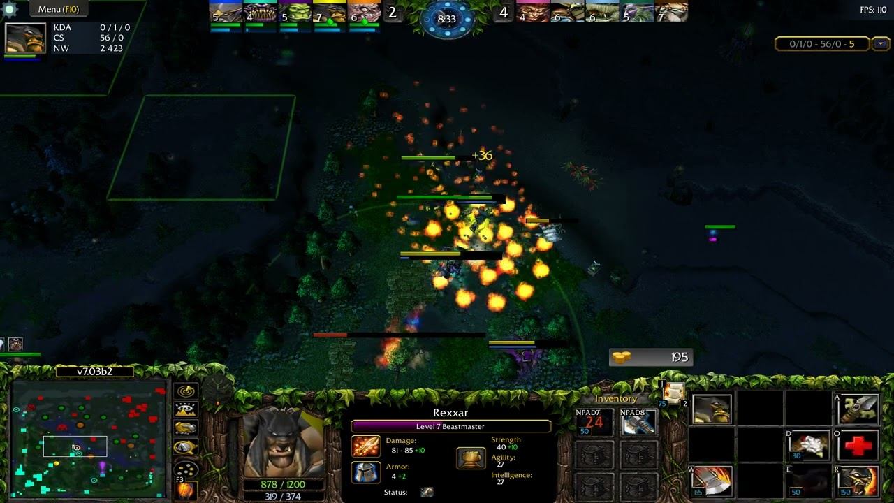 DOTA 1 Beastmaster Rexxar GAMEPLAY смотреть онлайн