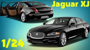 Крутая масштабная модель Jaguar XJ 1/24. Машинки с барахолки от 27.05.17г.