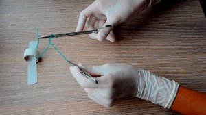Surgical knots using needleholder / вяжем иглодержателем, 1080р!!!
