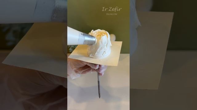 Создание пиона из зефира сорта ДЮШЕС (обучение 89286636261)