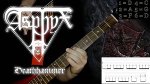Asphyx - Deathhammer (guitar cover playthrough tabs)