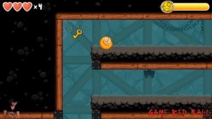 RED BALL 4 " INTO THE CAVES " Orange Tomato Ball KILLS BOSS New Update