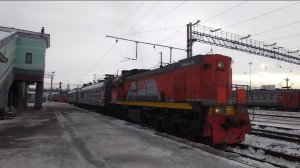 ТЭМ18ДМ-501 с вагонами диагностический комплекс инфраструктуры "Спринтер Интервал"