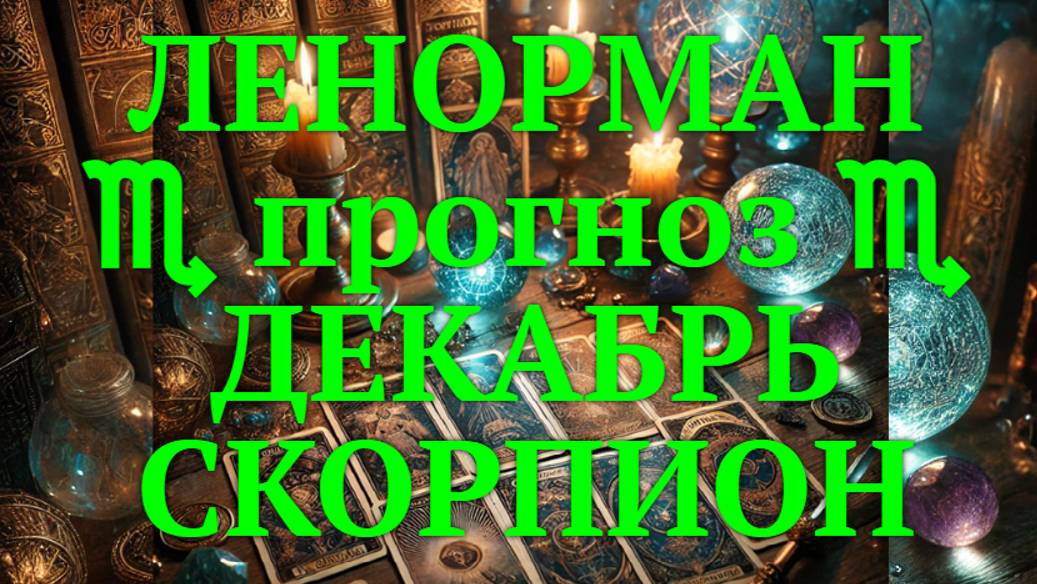 ЛЕНОРМАН-прогноз на ДЕКАБРЬ ♏️ СКОРПИОН 2024