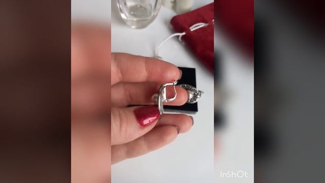 Украшение с жемчугом. Гальваническое серебрение.
