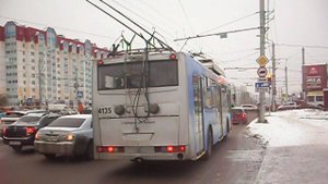 Троллейбус СТ-6217М-4135. Покатушки по Барнаулу.