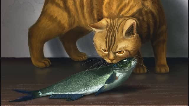 © Натюрморт с котом. Улов. 30.04.2024 смотреть онлайн