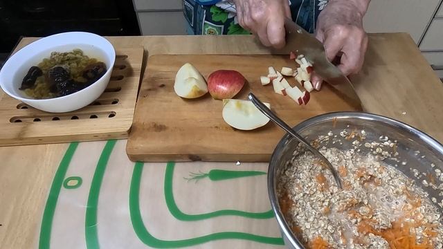Кекс морковно - яблочный