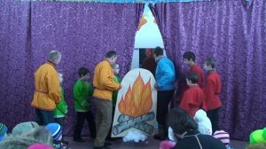 2017.01.08  Рождественский спектакль . Приход прп. Сергия Радонежского в  Новорергеево г. Ногинск. 1