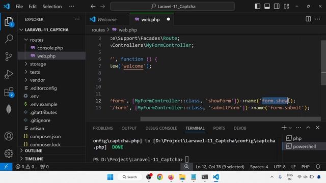 Laravel 11 Captcha Configuration #laravel #laravel11 #laravelframework #laravelcrud
