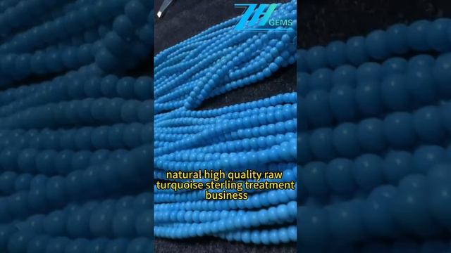 20241204-01 Our company undertakes the natural high quality raw turquoise sterling treatment
