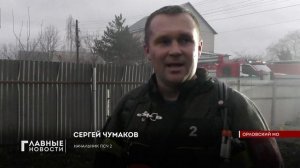 В пожаре в Орловском округе спасли домашнюю кошку.