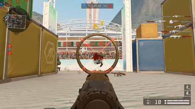 Warface: Beretta ARX-160 в быстрой игре в ангаре 2.0 против бога этой игры