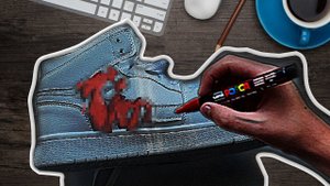 Кастомизирую кроссовки в первый раз, маркерами Posca!!!