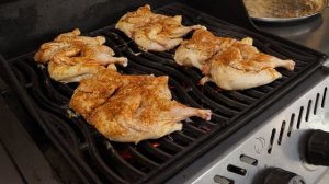 Цыплята табака приготовленные на углях на гриле. Быстро и вкусно!
