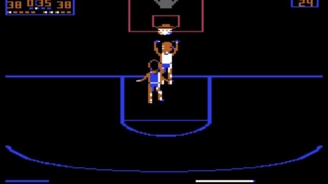 One on One: Dr. J vs. Larry Bird 1984 [Commodore 64]