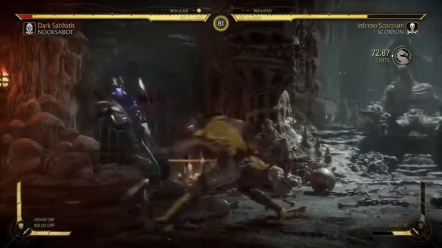 Mk11, Noob saibot vs scorpion. Very hard