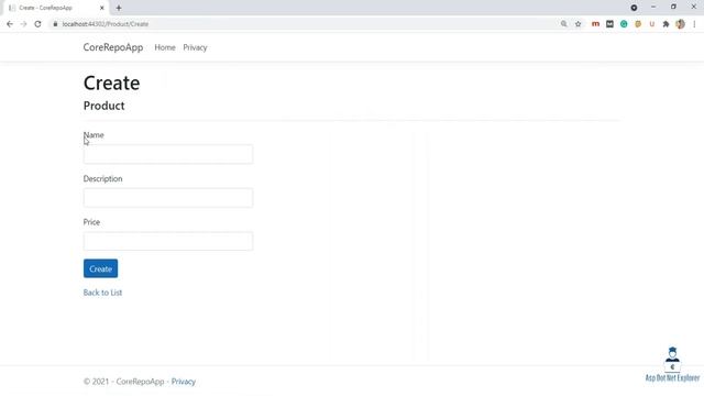 CRUD Operation in Asp Net Core MVC 5 using Entity Framework Core with Repository Pattern
