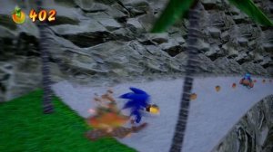 Sonic Adventure Emerald Coast Level in Crash Bandicoot 4: It's About Time (Mod)