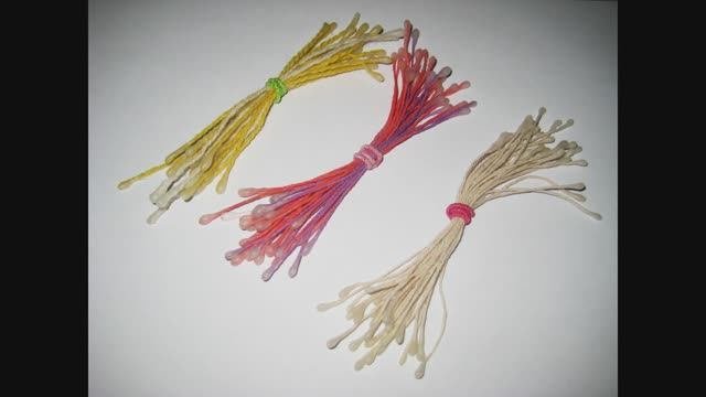 DIY Тычинки для цветов из ниток. Мастер-класс \ Stamen For Flowers \ Tutorial