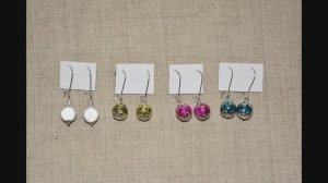 DIY Серьги из одной бусины. Мастер класс \ Earrings from beads. Tutorial
